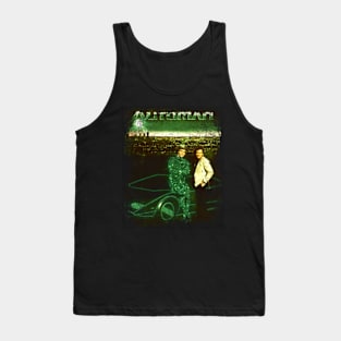 Neon Nights Automan T-Shirt - Step into the Glowing World of Cybernetic Crime-Fighting Tank Top